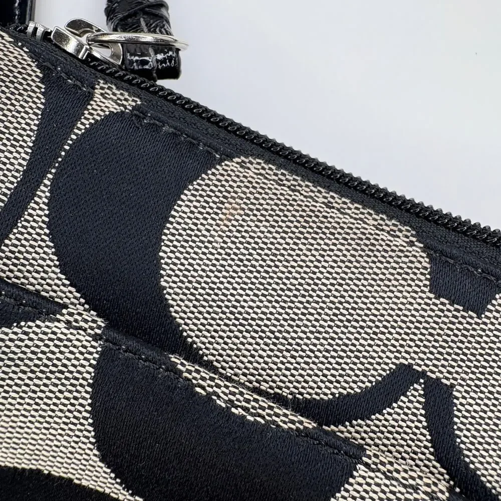 Coach Sutton Signature Swingpack Black Crossbody Purse